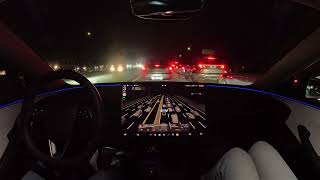 1x Tesla FSD Handles Major Crash on Highway with Zero Interventions using new E2E Highway 12563 [upl. by Ahseekal]