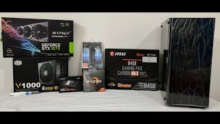 MSI B450 Gaming Pro Carbon Max Wifi AMD Ryzen PENTESTGAMING PC [upl. by Egres534]