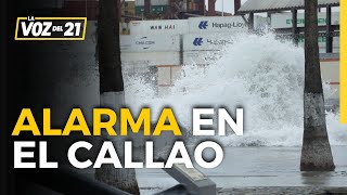 ALARMA EN EL CALLAO Marina de Guerra quotSe producirá oleaje anómalo hasta el viernesquot [upl. by Rafaelia]