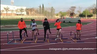 🟩 Ejercicios de atletismo Coreografía de vallas tobillo flexores de cadera y diversión [upl. by Benildis]