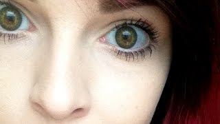 Spooky Eyes Colour Contact Lenses Review ♥ First Impressions [upl. by Ecydnac]