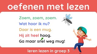 Oefenen met lezen  groep 3  Ik leer lezen voor kinderen  Dutch Vocabulary [upl. by Decamp856]