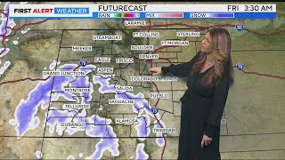 Colorado weather Quiet and mild for Thursday before the cold and snow push in [upl. by Ynned]