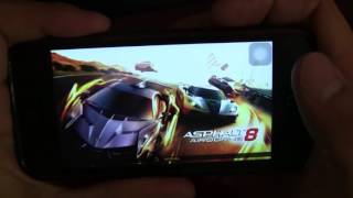 Iphone 5C IOS 9 Games test Mortal Combat NFS Need For Speed Asphalt8 Real Racing 3 [upl. by Tansey]