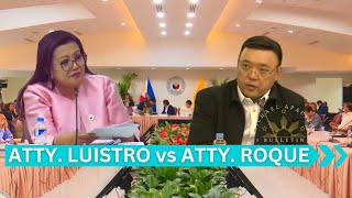 Lawyer vs Lawyer Part 2  Harry Roque Bumait Bigla kay Cong Luistro [upl. by Winograd]