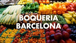 Tour at La Boqueria Market  Barcelona [upl. by Nilsoj]