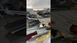 Omaha Nebraska April 2024 tornado damaged aircraft at Eppley Airfield [upl. by Ardnama346]