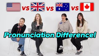 English differences Among 4 countries AmericanBritishAussieCanadian [upl. by Swain986]