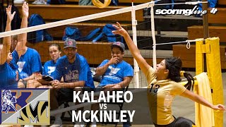 Tigers roar back in fiveset battle  SL Replay  Kalaheo vs McKinley Sept 24 2019 [upl. by Nema]