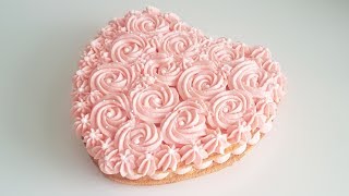 Herztorte zum Muttertag  Valentinstag  Jahrestag  Heart Cake [upl. by Mickie858]