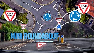 Mini Roundabout Driving Lesson  going straight a head  Left Turn [upl. by Woodie445]