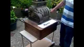 Antique National Cash Register Model 442 Year 1915 2 drawers For sale [upl. by Calore]