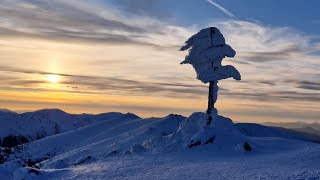 ZÁPAD SLNKA NA ĎUMBIERI V ZIME ❄☀️🗻🌬 [upl. by Doersten]