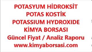 POTASYUM HİDROKSİT  POTAS KOSTİK  POTASSIUM HYDROXIDE [upl. by Lavinia]