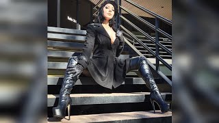 latex leather fantastic 🤩 shoes collection overknee thigh highheels Boots attractive shoes IDEAS [upl. by Anitsirt]