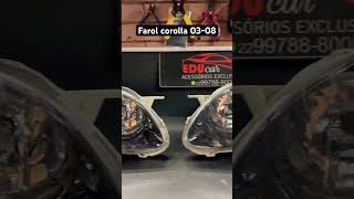 Farol corolla projetor bi led [upl. by Akihsal]