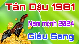 Tử Vi  Cuộc Đời Tân Dậu 1981  Nam mệnh 2024  Vận đỏ như son tiền tiêu ba đời không hết [upl. by Py]