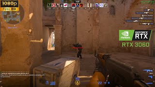 CounterStrike 2 Gameplay on RTX 3060  Ryzen 5 5500  32GB RAM  Very High Settings  1080p [upl. by Atik]