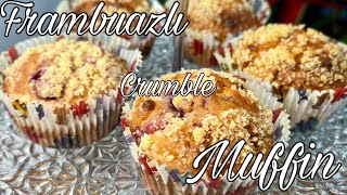 Frambuazlı Crumble Muffin I Muffin Tarifi I Nasıl yapılır [upl. by Arracat948]