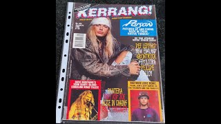 KERRANG ISSUE 425 9TH JANUARY 1993 POISON COVER OVERVIEW [upl. by Akli]