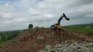 Hyundai 215 Excavator  OB Cutting  Precision Earthmoving amp Excavation Techniques [upl. by Suedama]