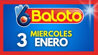 Resultados del BALOTO REVANCHA del MIERCOLES 3 de enero de 2024 💫✅💰 [upl. by Taro477]