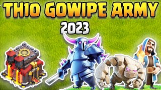 TH10 GoWiPe Attack Strategy 2023  Golem Wizard Pekka Attack Strategy Guide in Clash of Clans COC [upl. by Cassondra]