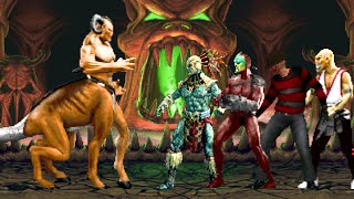 Mortal Kombat Motaro vs Kotal Khan Team [upl. by Adnauqal270]