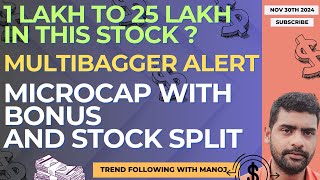 Multibagger Alert  SME Company Announced Stock Split and Bouns [upl. by Acir]