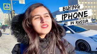 BUYING IPHONE IN RUSSIA  INDIAN VLOGGER IN RUSSIA  MBBS IN RUSSIA [upl. by Amble]