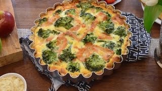 Rezept für Quiche mit Lachs und Brokkoli [upl. by Edmondo]