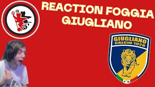 REACTION DI FOGGIAGIUGLIANO 20242025 LIVE 6° Giornata Serie C Now [upl. by Sheffy170]