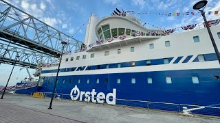 Orsted’s ‘ECO EDISON’ 260’ long support vessel will service wind turbines in Gulf of Mexico ship [upl. by Kcolttam242]