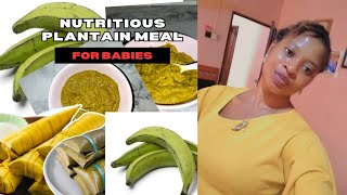 Nutritious plantain baby food from 6months  Iron rich baby food  healthy baby food  Esys Treat [upl. by Laryssa]