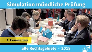 Simulation einer mündlichen Prüfung im Ersten Juristischen Examen alle Rechtsgebiete 2018 [upl. by Sitoiyanap575]