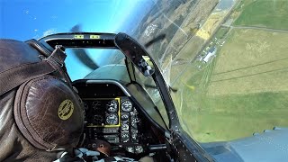 1700hp P51D Mustang Onboard  PURE SOUND [upl. by Narmi]