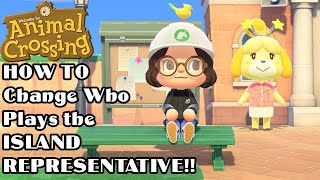 Animal Crossing Changing the PLAYER of the Island REPRESENTATIVE Badly [upl. by Daney]