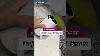 PROJETOR PORTÁTIL SMART 4K acheinashopee projetor achadinhos [upl. by Noet]