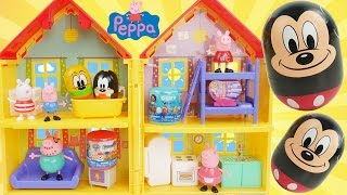 Pig peppa house with mickey mouse [upl. by Edurtreg]