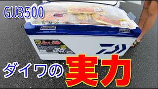 ダイワ クーラーボックス GU3500 長時間実力検証動画 [upl. by Alenairam]