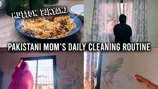 Pakistani Mom’s Daily Cleaning Routine  Mutton Biryani  daily vlog [upl. by Madigan]