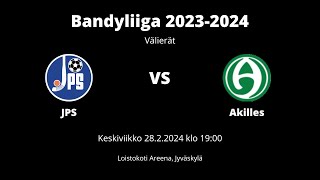 Bandyliiga 20232024 1 välierä JPS  Akilles [upl. by Larue725]