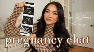 GRWM amp lets talk about my PREGNANCY answering FAQs  footage of sharing the news 👶🏻 [upl. by Hgeilhsa850]