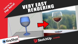 SIMPLE RENDERING  SketchUp 3D Model with Keyshot [upl. by Yeniar]