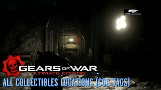 Gears of War Ultimate Edition  All Collectibles Locations COG Tags [upl. by Siloam763]