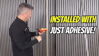 Installing Wall Panels with Just Adhesive  Transformation  3C MultiUse [upl. by Bow450]