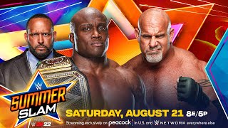 FULL MATCH  Goldberg vs Bobby Lashley ● WWE Title Match SummerSlam 2021 [upl. by Reppiks]