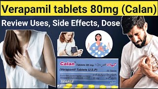 Verapamil 80 mg uses in hindi  Review Calan tablets 80mg  Uses Side Effects contraindications [upl. by Vivl]