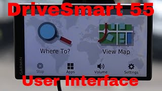 Garmin DriveSmart 55 User Interface full Walkthrough [upl. by Itirp]