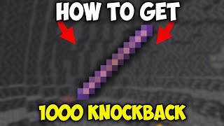 How to Get Knockback 1000 Stick in Minecraft 1206  Knockback 1000 Stick in Minecraft 121 [upl. by Hachmin745]